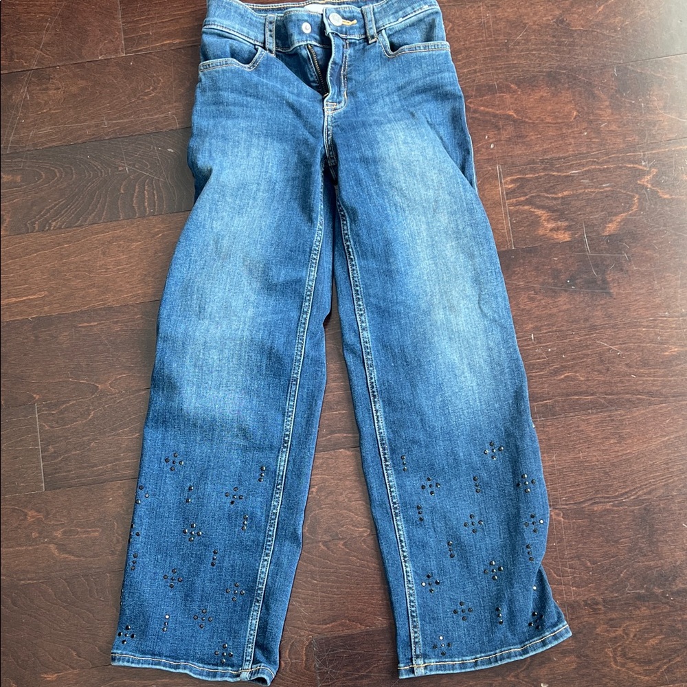 abercrombie kids Blue Denim High-Rise Jeans